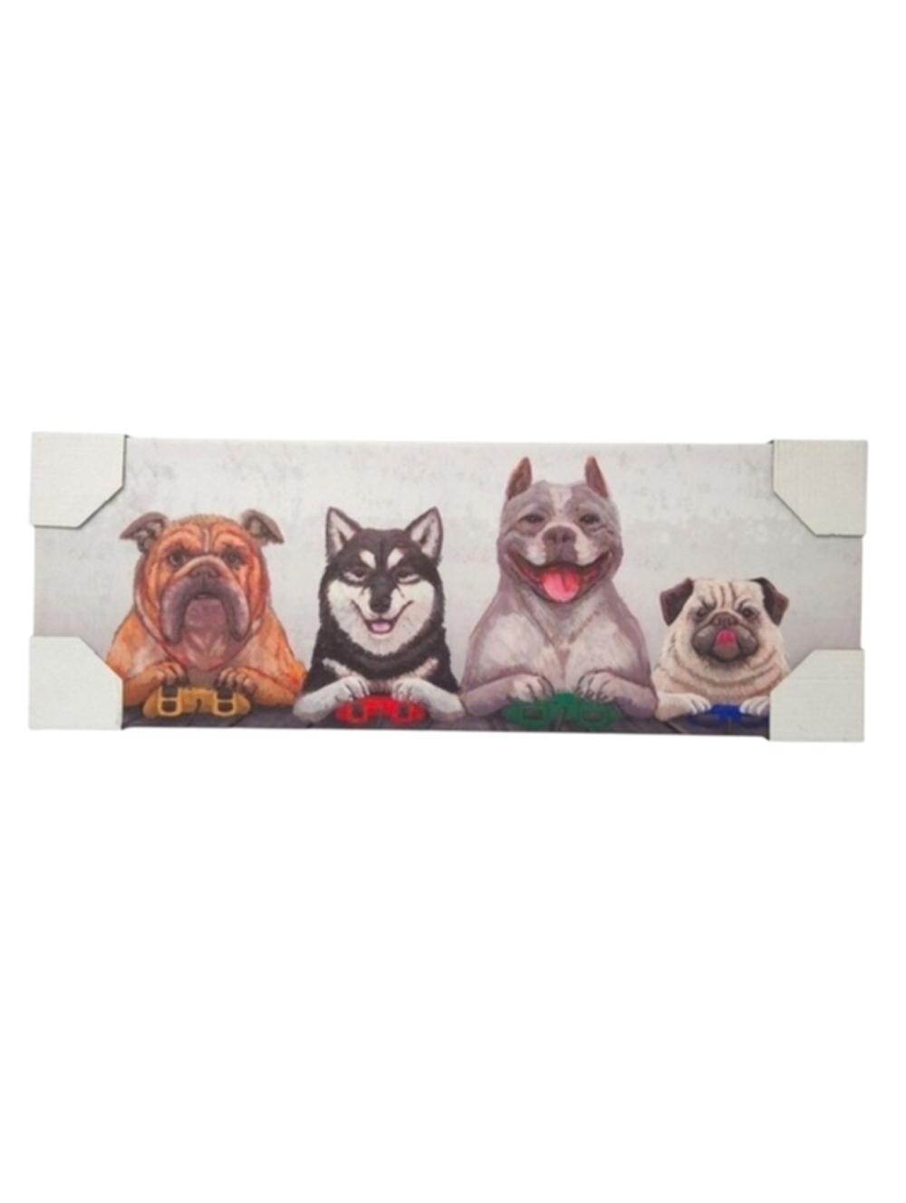 Dogs Playing Video Games Canvas‎ Wall Art- 8 x 23